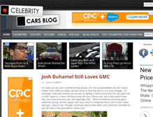 Tablet Screenshot of celebritycarsblog.com